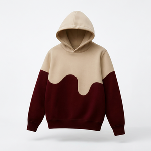 Sudadera con Capucha Color Block para Hombre, Estilo Casual, Felpa Francesa, Corte Regular, Estilo Urbano Otoñal - Product Image 1