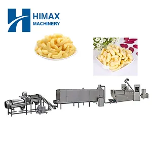 Automatic Industrial puff corn ring rice cake snacks production line