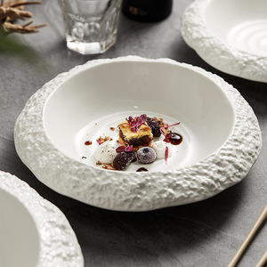 <span class=keywords><strong>Vaisselle</strong></span> créative en gros <span class=keywords><strong>pour</strong></span> hôtels et restaurants, assiettes creuses en céramique blanche <span class=keywords><strong>haut</strong></span> <span class=keywords><strong>de</strong></span> <span class=keywords><strong>gamme</strong></span> personnalisées <span class=keywords><strong>pour</strong></span> les fêtes - Product Image 2