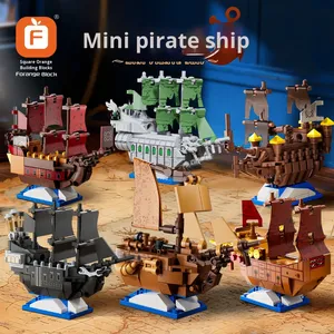 Fangcheng FC8169 Mini <span class=keywords><strong>Barco</strong></span> <span class=keywords><strong>Pirata</strong></span> Seis Flotas Piratas Legendarias Juguete de Construcción de Ensamblaje Inteligente <span class=keywords><strong>para</strong></span> Niños de Plástico Transfronterizo - Product Image 2