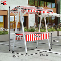 Promotion : Stand de Présentation Pliant de Luxe Personnalisé pour Marché en Ligne, Mobile, Amovible, Installation Facile, Idéal Marchés Nocturnes