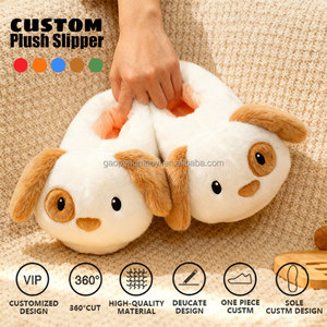 Chaussons en peluche pour animaux de compagnie, vente en gros d'usine, chaussons en peluche pour chiots, chaussons d'intérieur pour filles et garçons, chaussures chaudes et moelleuses pour l'hiver - Product Image 1