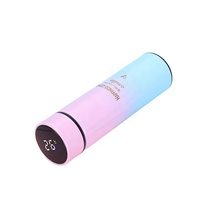 Termo Inteligente Moderno y Portátil de 500 ml, Doble Capa de Acero Inoxidable, Diseño Degradado, para Negocios