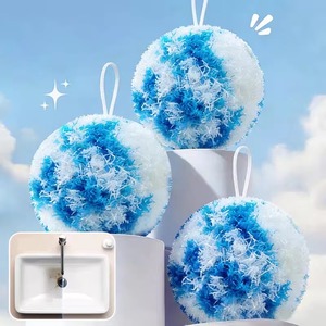 Balle de nettoyage nano pour un nettoyage rapide des taches de cuisine, 1/2/3 pièces, balles à rayures colorées avec corde de suspension, outils de nettoyage ménager - Product Image 2