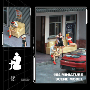 Simulación 3D: Miniatura de sofá, tambor de aceite, accesorios coloridos, figura en miniatura, modelo de resina, adorno, accesorio para mesa de arena y paisajismo. - Product Image 4