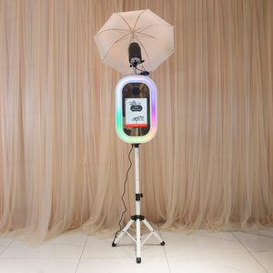 Ổn định Tripod <span class=keywords><strong>iPad</strong></span> Photo Booth máy Selfie DSLR kiosk với bên ngoài ánh sáng đèn flash thích nghi Led RGB ánh sáng photobooth cho đám cưới - Product Image 4