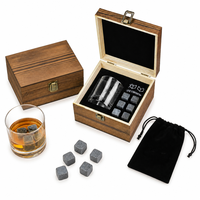 En Existencia, Regalo Novedoso, Piedras de Whisky de Basalto, Juego de Vasos de Whisky Redondos de Cristal, Regalo para Hombres, Papá, Esposo, Amantes del Whisky