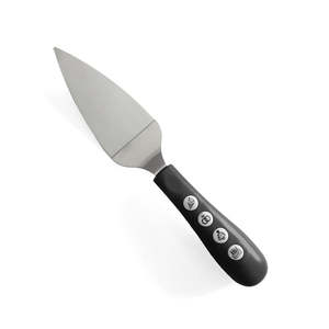 Couteau à gâteau musical Fisura Black, lame en acier inoxydable de 8 pouces, Italie, pour servir les desserts - Product Image 1