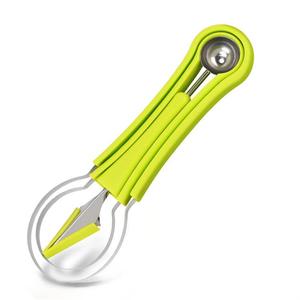 Cortador de Sandía <span class=keywords><strong>Profesional</strong></span> 4 en 1 de Acero Inoxidable, Juego de Herramientas para Tallar Frutas y Verduras, Cortador de Frutas, Descorazonador de Frutas - Product Image 2