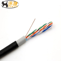 XUNJIE PFT Series 1000ft Outdoor UTP Cat5e Ethernet 24awg 305m CCA Cables Cable de red Pass Cables de comunicación funcionales