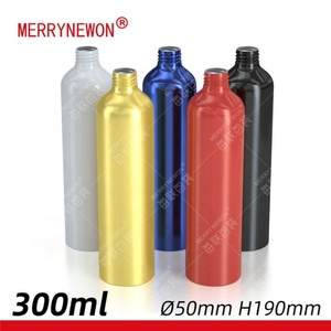 300ml Cylinder Aluminum Spray Bottle with Screw Cap for <b>Wine</b> Soda & Juice-Customizable Colors - Product Image 2