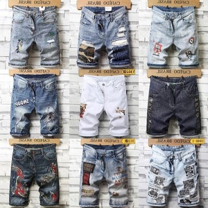 Shorts Vaqueros Retro Lavados Personalizados de Fabricante Chino, Shorts de Mezclilla Rasgados para Hombre, Ropa Urbana de Fabricante Vaquero - Product Image 3