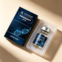 Étiquettes laser holographiques personnalisées, boîtes en vinyle assorties, flacons de peptides 3ml/5ml/10ml, résistants à l'eau et à la chaleur, haute qualité
