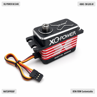 Servomoteur RC XQ-POWER BLS348 48KG à profil bas, 8.4V haute tension, sans balais, engrenages métalliques, couple élevé, numérique, pour buggy RC et voiture RC