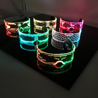 Lunettes lumineuses LED colorées originales, avec lumières néon clignotantes pour la décoration de soirées dansantes en boîte de nuit, en acrylique durable