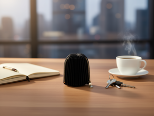 Portacarte ovale da donna in pelle PU da 4 pollici con chiusura a cerniera per carte - Product Image 2