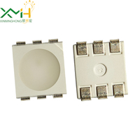 LED RGB 5050 SMD à lentille diffuse, trois puces LED PLCC-6 0,2W, diode LED tricolore pour lampe LED, 1,8-3,4V, garantie 3 ans, certifié RoHS