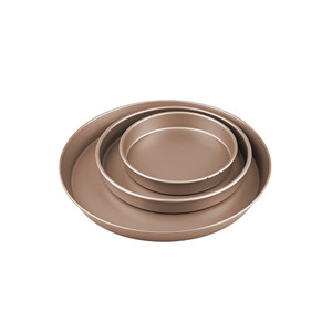 Round Non Stick Pizza Pan 6 8 10 Inch Solid Bottom Thickened Low Cake Baking Mold For Pizza Tools - Product Image 1