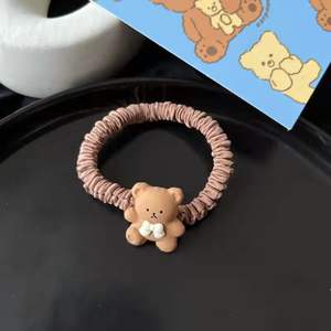 FanYue Cute Bow Bear Scrunchie INS <span class=keywords><strong>Moda</strong></span> Invierno Coletas <span class=keywords><strong>Scrunchies</strong></span> Diademas elásticas <span class=keywords><strong>2022</strong></span> - Product Image 6