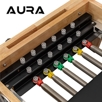 Reformer de Pilates en bois de chêne durable de luxe avec fonctions réglables pour un entraînement complet du corps et une utilisation en studio de Pilates