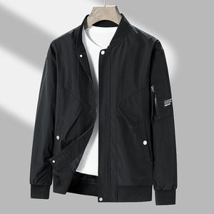 Chaqueta de trabajo con logotipo personalizado, chaqueta bomber americana bordada, uniforme de béisbol holgado para hombre, primavera y verano, para parejas. - Product Image 3