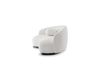 Juego de Sofás Curvos Modernos Zhida, Muebles de Tela, Sofá Redondo Blanco para Sala de Estar, Sofá Semicircular de Estilo Bouclé para Apartamento - Product Image 6