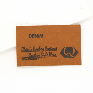 Étiquette personnalisée en cuir PU pour vêtements, étiquette en relief pour vêtements, <span class=keywords><strong>meilleur</strong></span> prix - Product Image 5
