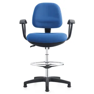 1 Lever Economic Foot Ring Fabric Office Midback Lifted Chair Suppliers Bar Stool Staff Task Chair