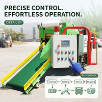 Machine d'emballage automatique haute performance pour ensilage agricole, foin et paille avec film de conditionnement
