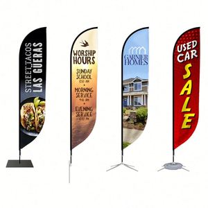 Support de bannière publicitaire portable double face avec logo personnalisé pour les promotions de salons professionnels - Product Image 4