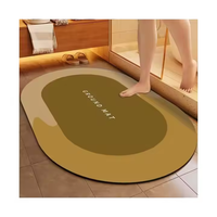 Benutzer definierte Kieselstein matte Super Absorbent Boden Bad Kieselgur Badezimmer matte Badezimmer Teppich Bade matten