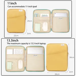 Custom Size Private Label Polyester Mesh Pouch Laptop Sleeve Case Bag Wholesale 11 13 Inch Laptop Tablet Sleeve Covers With Logo