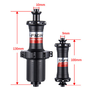 Bujes de Bicicleta S-FIGH, 18 mm Delanteros, 21 mm Traseros, Rodamientos de Cerámica, Liberación Rápida, 20-28 Orificios para Radios - Product Image 1