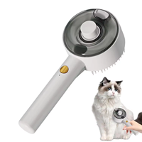 Brosse Vapeur Électrique en Acier Inoxydable pour Éliminer les Poils d'Animaux - Peigne de Toilettage Écologique à Vapeur pour le Contrôle de la Moulaison Chien/Chat
