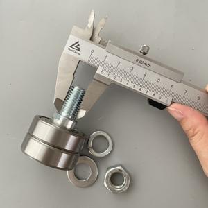 Rodillo guía para pasamanos de escalera mecánica, <span class=keywords><strong>rueda</strong></span> antisesgada de doble rodamiento con tuerca L57mm 40*24*6203 M12, piezas de repuesto para escaleras mecánicas - Product Image 4