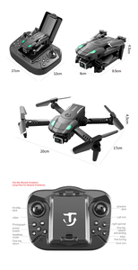 XUEREN S128 Mini Drone 4K HD doppia fotocamera piccolo artefatto a tre lati per evitare l'ostacolo pressione dell'aria altezza fissa pieghevole Drone - Product Image 4