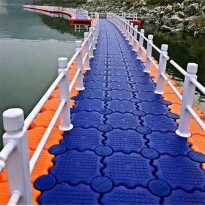 <strong>Durable</strong> Plastic <strong>Floating</strong> Bridge Trestle Platform Marine <strong>Modular</strong> Pontoon Jet Ski <strong>Floating</strong> <strong>Dock</strong> - Product Image 2