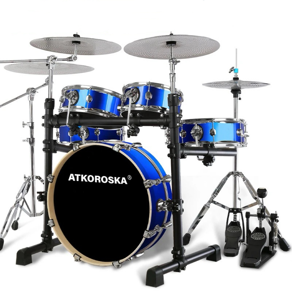 Blue + D60 Muted (5-Drum 4-Cymbal)