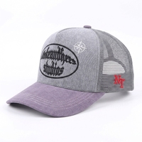 Gorra Trucker Personalizada de Fábrica en Dos Tonos de Poliéster/Algodón con Logotipo Personalizado, Gorra Trucker Bordada de Alta Calidad