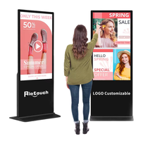 Affichage numérique LED vertical HD étanche, personnalisable avec logo, machine publicitaire