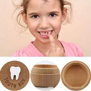 Wooden Wholesale With Lid Storing Children Teeth <b>Keepsake</b> for Boys and Girls Baby Tooth Memory <b>Box</b> - Product Image 3