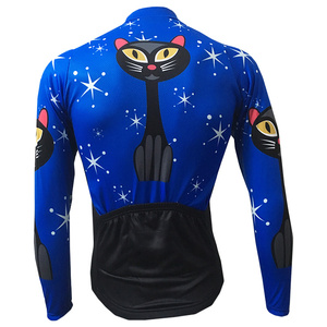 HIRBGOD donna manica lunga <span class=keywords><strong>ciclismo</strong></span> maglia <span class=keywords><strong>ciclismo</strong></span> maglia blu autunno e <span class=keywords><strong>inverno</strong></span> vita da motociclista <span class=keywords><strong>abbigliamento</strong></span> - Product Image 3
