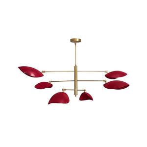 Lámpara de Techo Estilo Sputnik de Mediados de Siglo, Lámpara Colgante LED Regulable de Hierro Vintage, Iluminación Decorativa Modernista Retro - Product Image 4