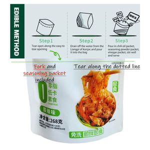 Quick Easy Hot Sour Taste Fideos Konjac Low Carb Sin <span class=keywords><strong>gluten</strong></span> Sin grasa Fideos Shirataki Konjac Liangpi Lasaña - Product Image 2