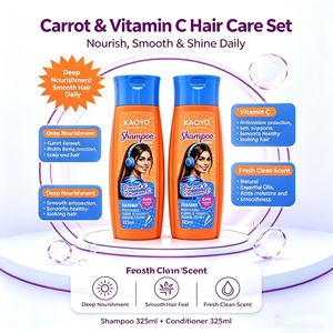 Kit de soin capillaire professionnel KAOYO à la carotte <span class=keywords><strong>et</strong></span> à la vitamine C, shampooing <span class=keywords><strong>et</strong></span> après-<span class=keywords><strong>shampoing</strong></span> anti-casse <span class=keywords><strong>et</strong></span> lissant pour tous types de cheveux - Product Image 4
