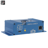 Contrôleur d'éclairage professionnel ArtNet DMX512, adaptateur DMX 4 ports 2048CH, contrôleur à 3 broches, variateur d'intensité, éclairage de discothèque