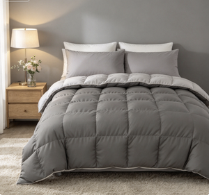 <span class=keywords><strong>Couette</strong></span> d'hiver Artigiani Italiani One Half Square, couleur unie, double face, gris, fabriquée en Chine, sans rembourrage, durable - Product Image 5