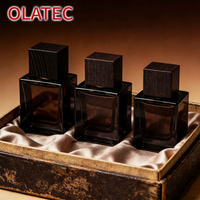 Flacon de parfum de luxe 30ml 50ml 100ml, flacon de parfum en verre rectangulaire fantaisie, flacons de parfum élégants sur mesure, fabrication