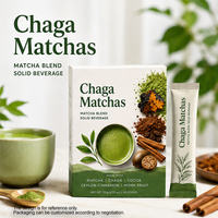 Chaga Matcha Matcha, Chaga Cacao Ceylon Kaneel & Monniksvrucht Supplement, Suikerarme Latte Mix |   Gezellige winterdrank & afternoon tea
