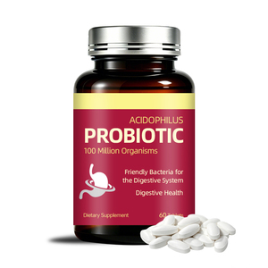 Капсулы пробиотиков Acidophilus для женщин и мужчин, добавка с Lactobacillus, ежедневный пробиотик для здоровья пищеварения, частная торговая марка - Product Image 1